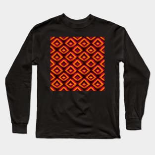 Traditional Mayan pattern, model 3 Long Sleeve T-Shirt